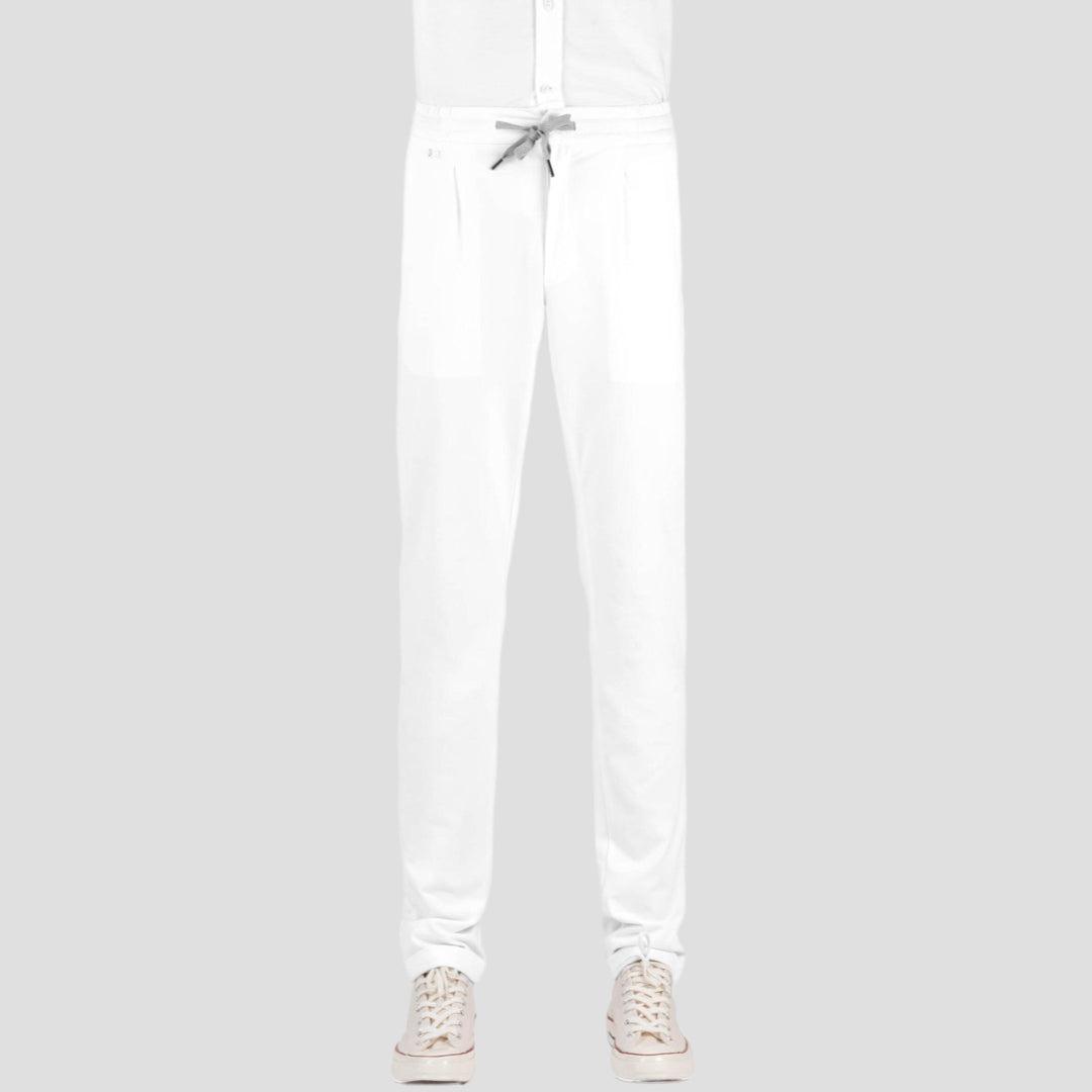 Alvise Drawstring Trouser Hvit-Tramarossa-Phrase