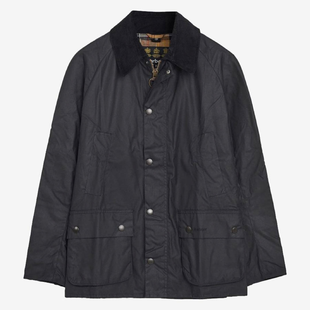 Ashby Wax Jacket Navy-Barbour-Phrase