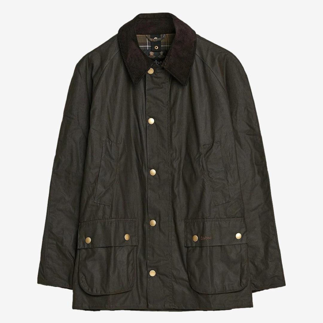 Ashby Wax Jacket Olive-Barbour-Phrase