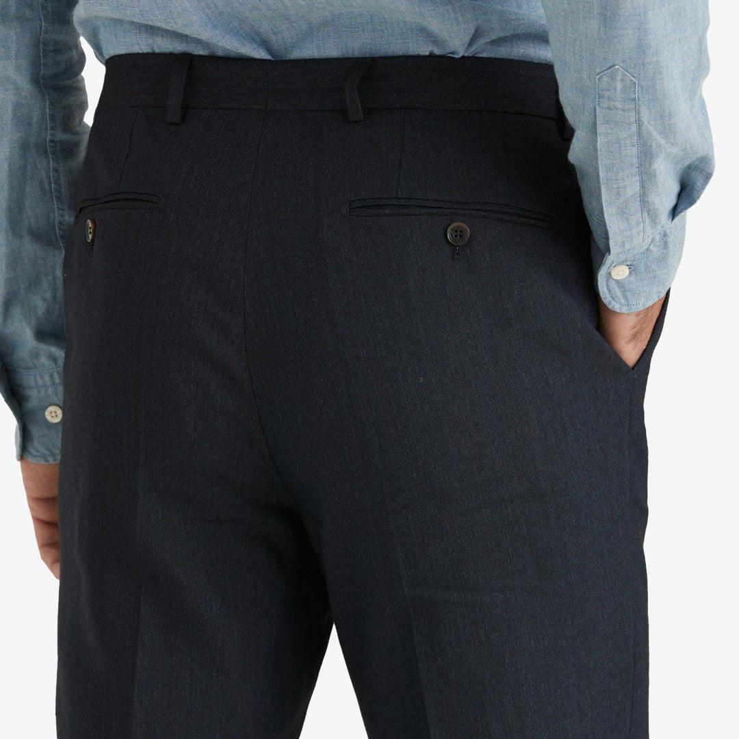 Bobby Linen Suit Trousers Navy-Morris Stockholm-Phrase