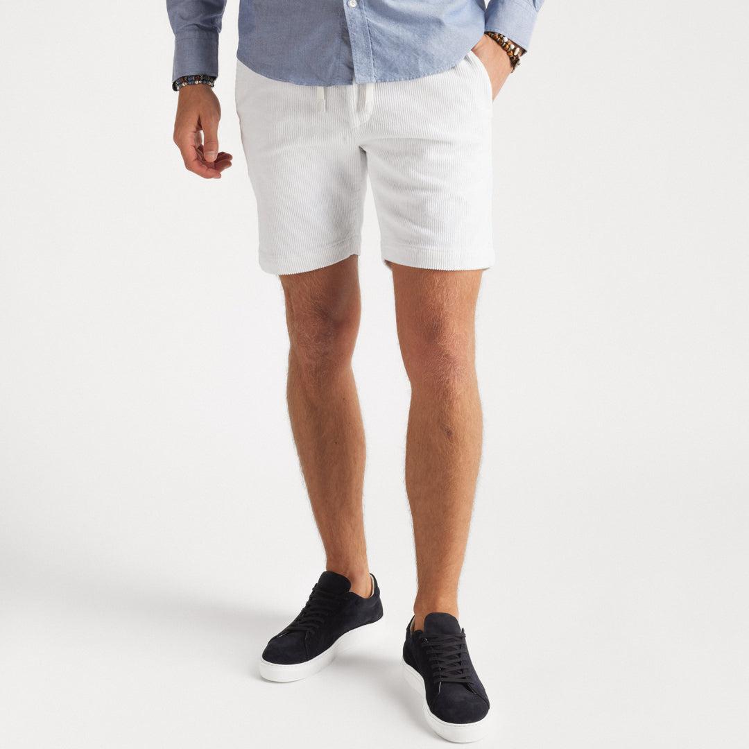 Cord Shorts White-The Gilli-Phrase