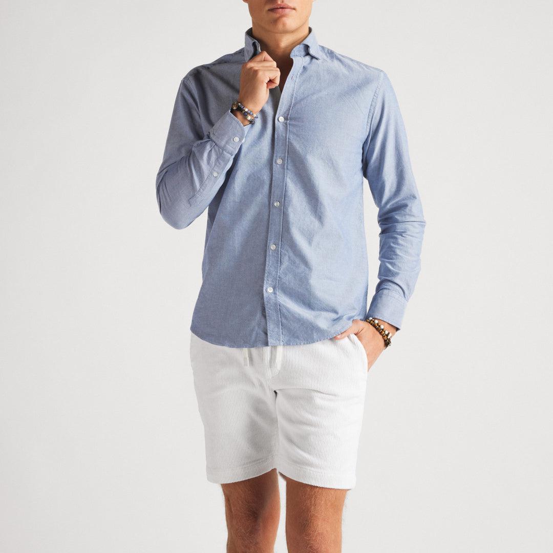 Cord Shorts White-The Gilli-Phrase