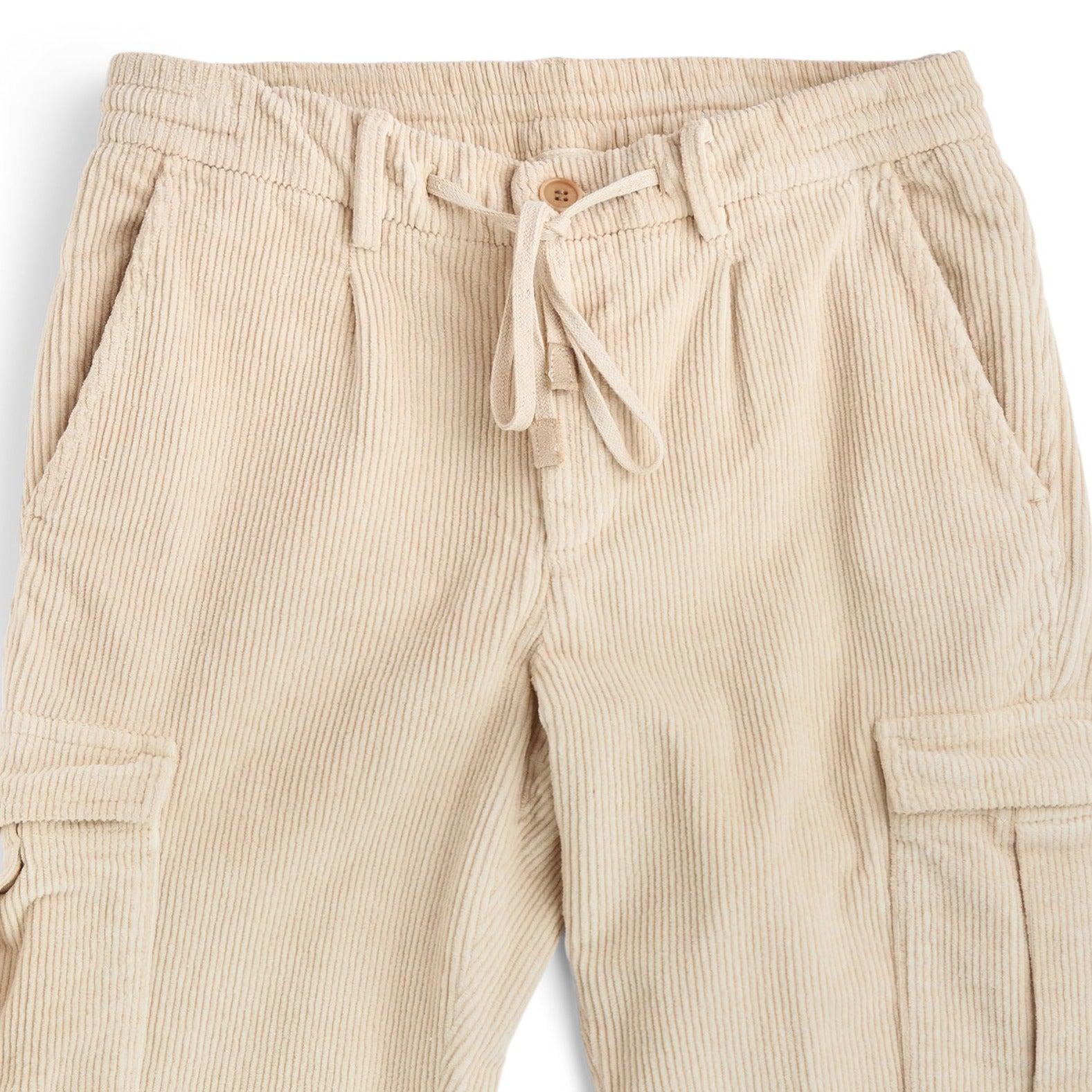 Corduroy Cargo Trousers Sand-The Gilli-Phrase