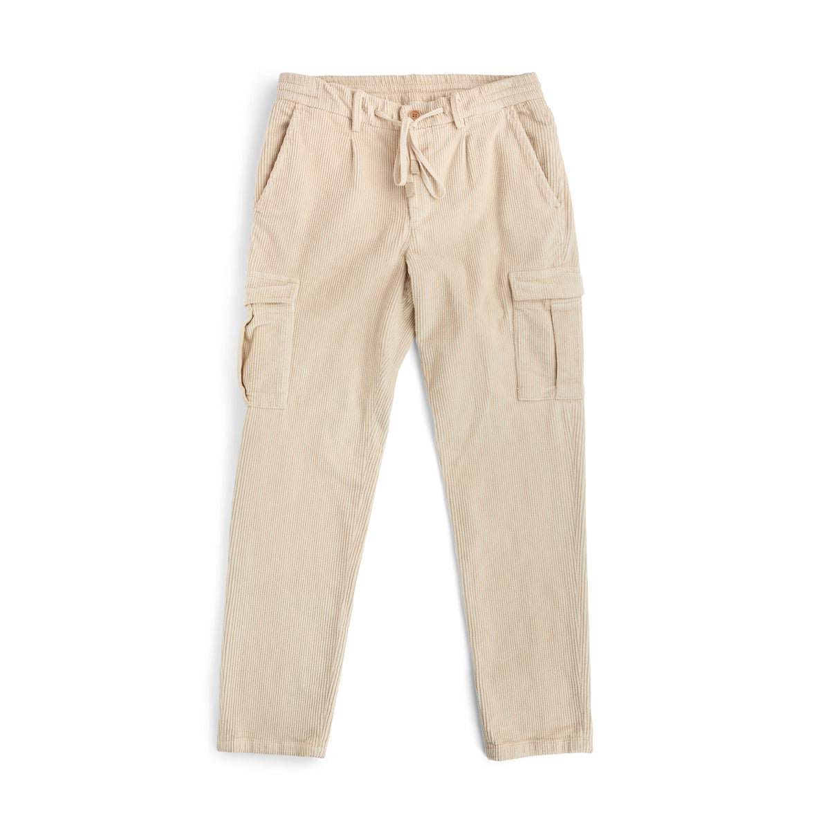 Corduroy Cargo Trousers Sand-The Gilli-Phrase
