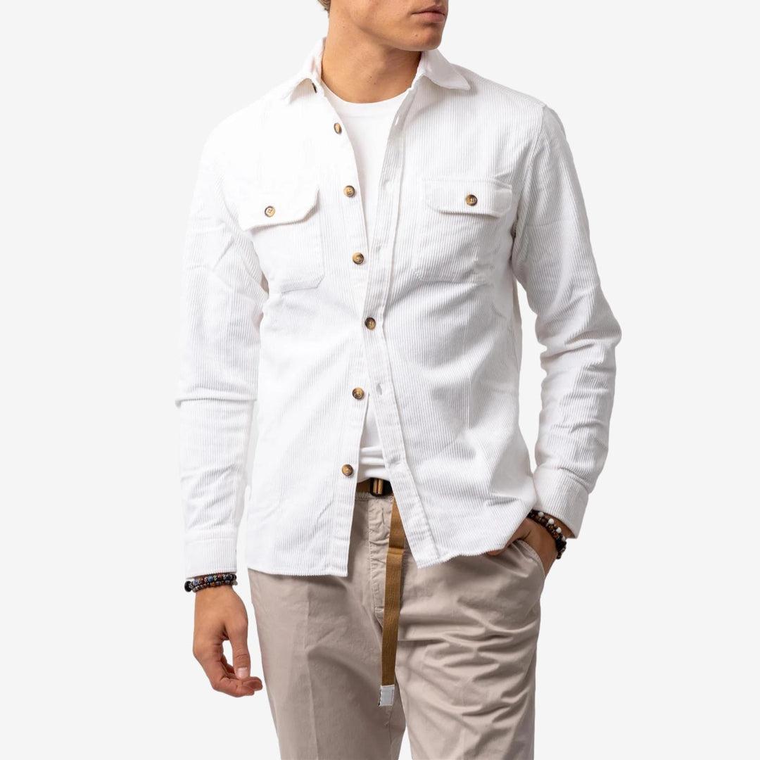 Corduroy Overshirt White-The Gilli-Phrase