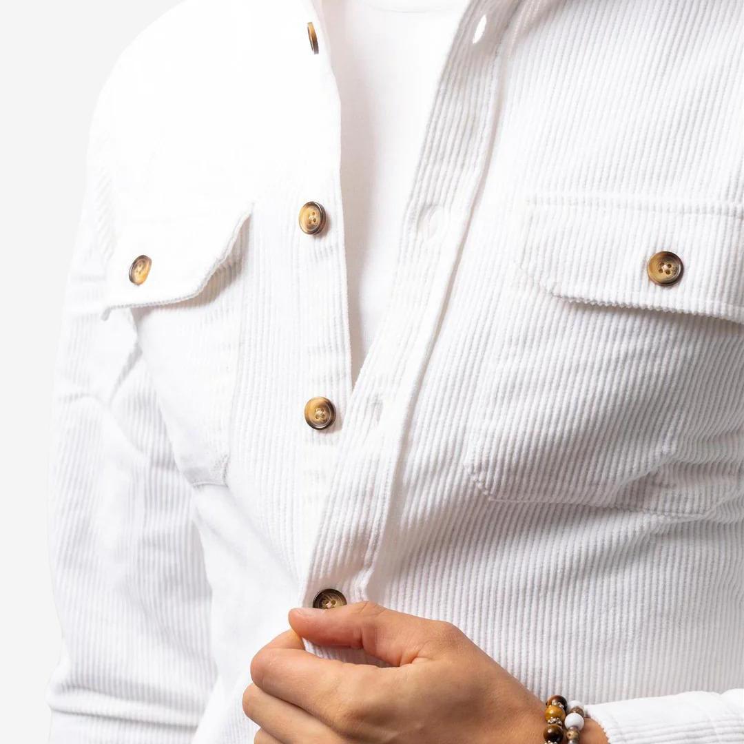 Corduroy Overshirt White-The Gilli-Phrase