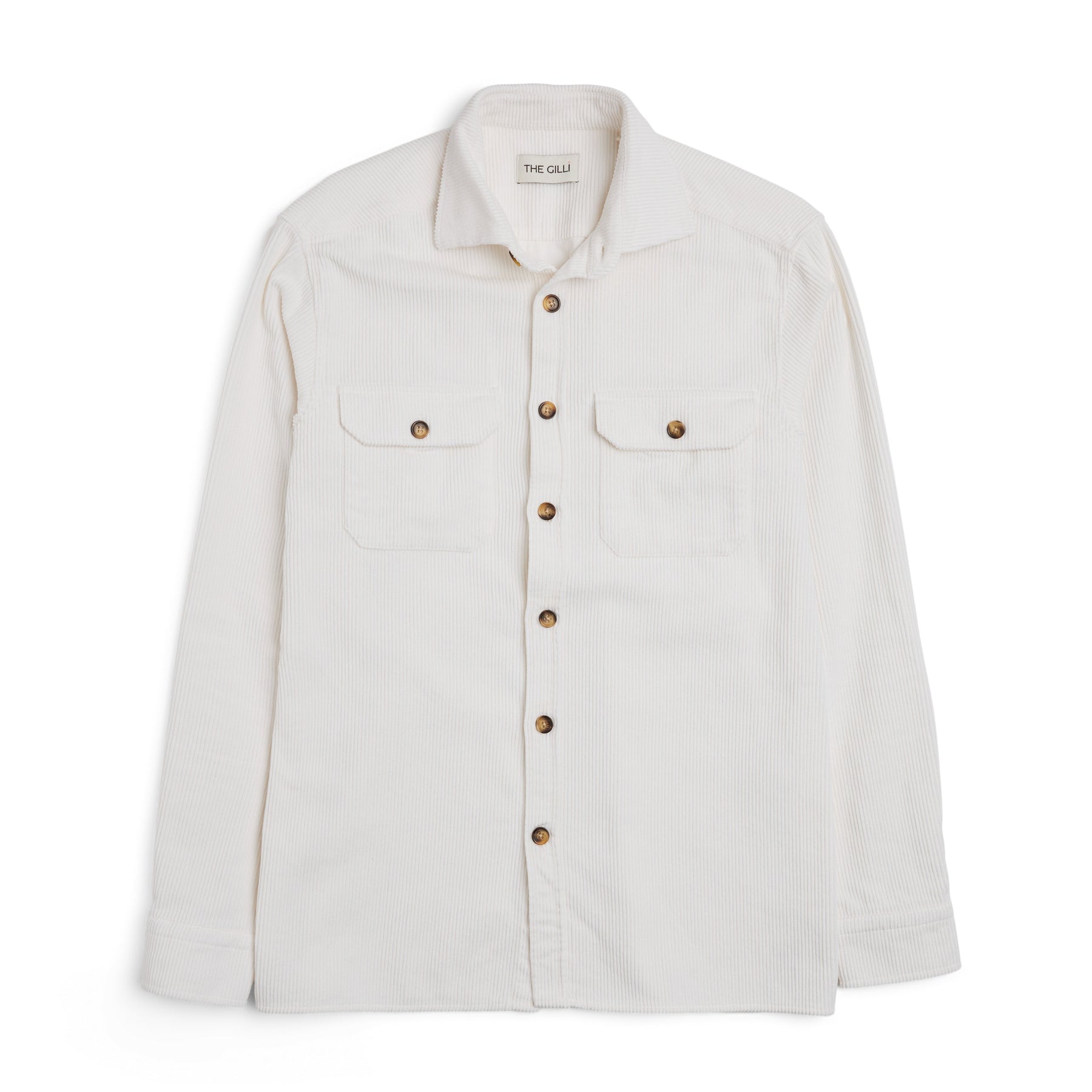 Corduroy Overshirt White-The Gilli-Phrase