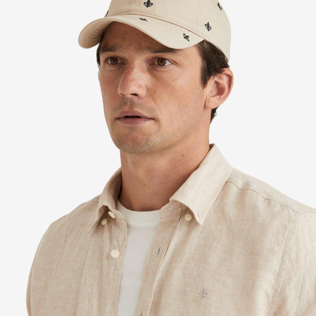 Douglas Linen Shirt Khaki-Morris Stockholm-Phrase