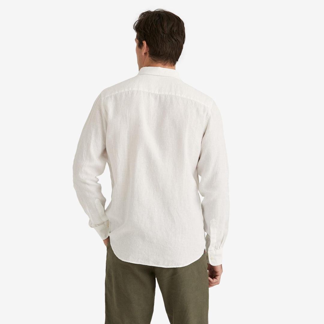 Douglas Linen Shirt White-Morris Stockholm-Phrase