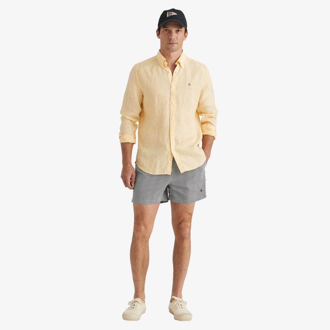 Douglas Linen Shirt Yellow-Morris Stockholm-Phrase