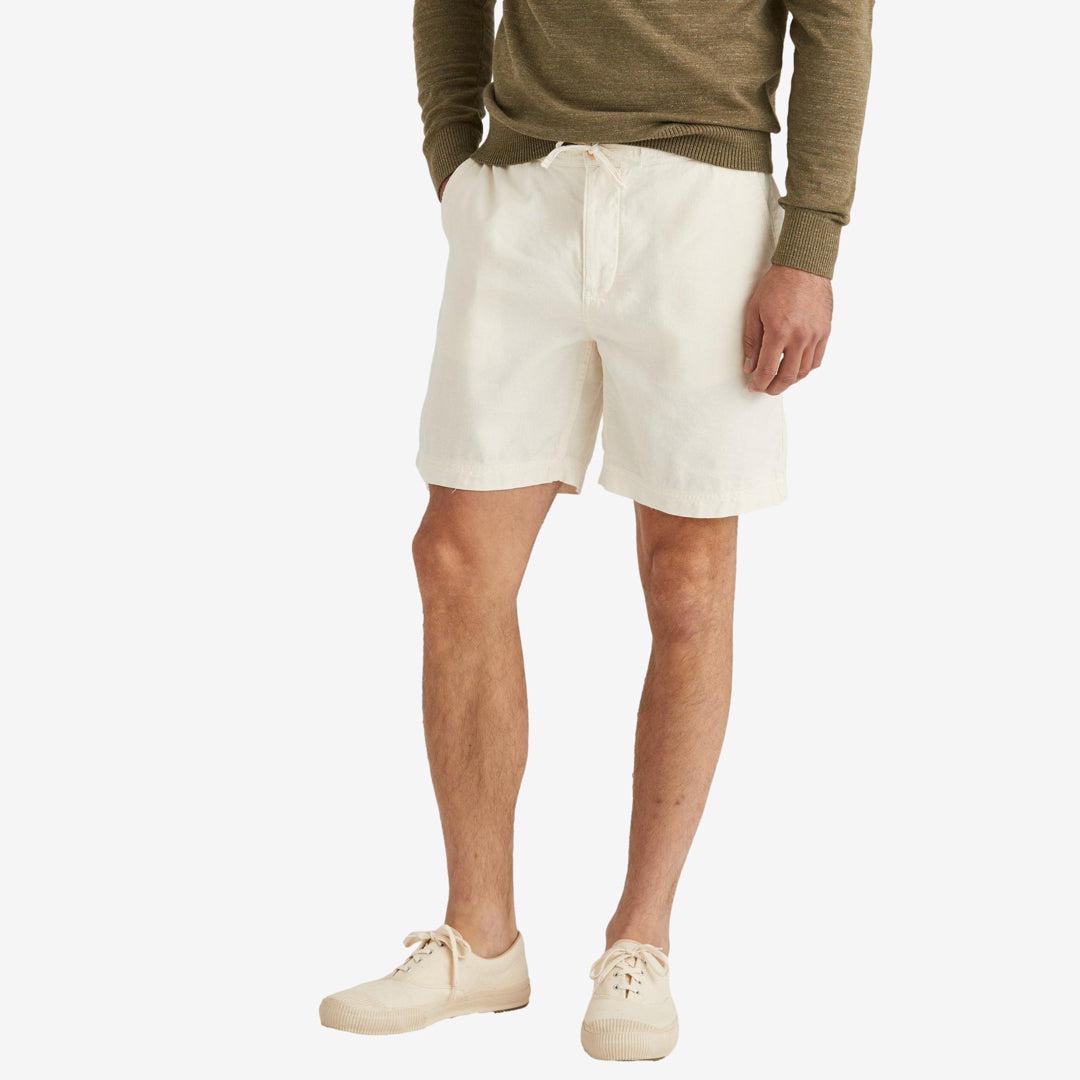 Fenix Linen Drawstring Shorts Offwhite-Morris Stockholm-Phrase