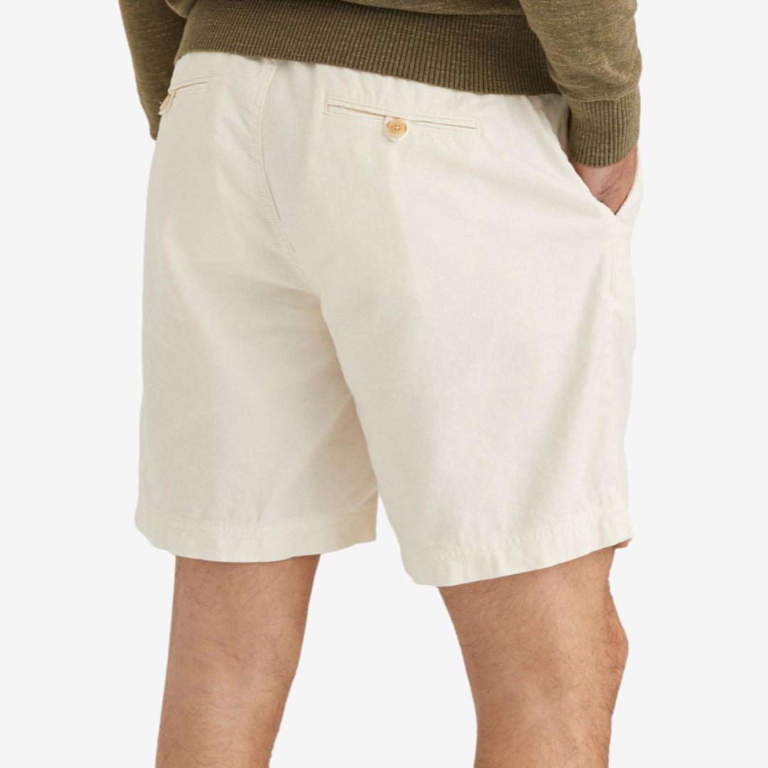 Fenix Linen Drawstring Shorts Offwhite-Morris Stockholm-Phrase