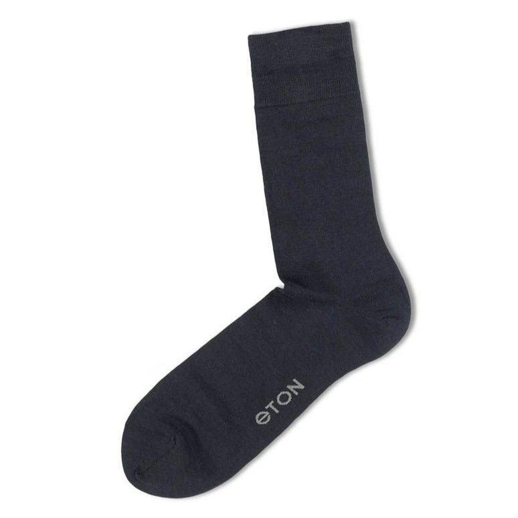 Fine Wool Plain Dark Blue-Eton-Phrase