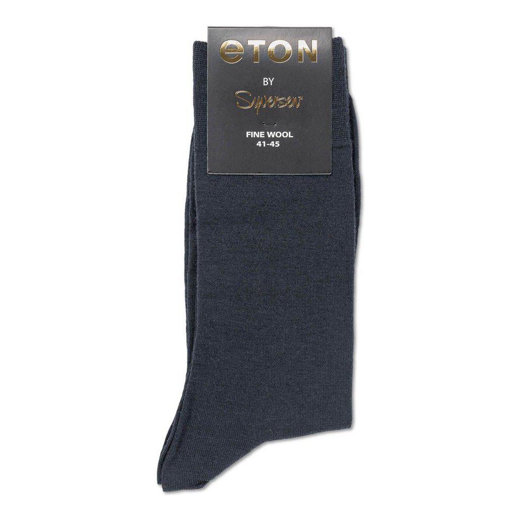 Fine Wool Plain Dark Blue-Eton-Phrase