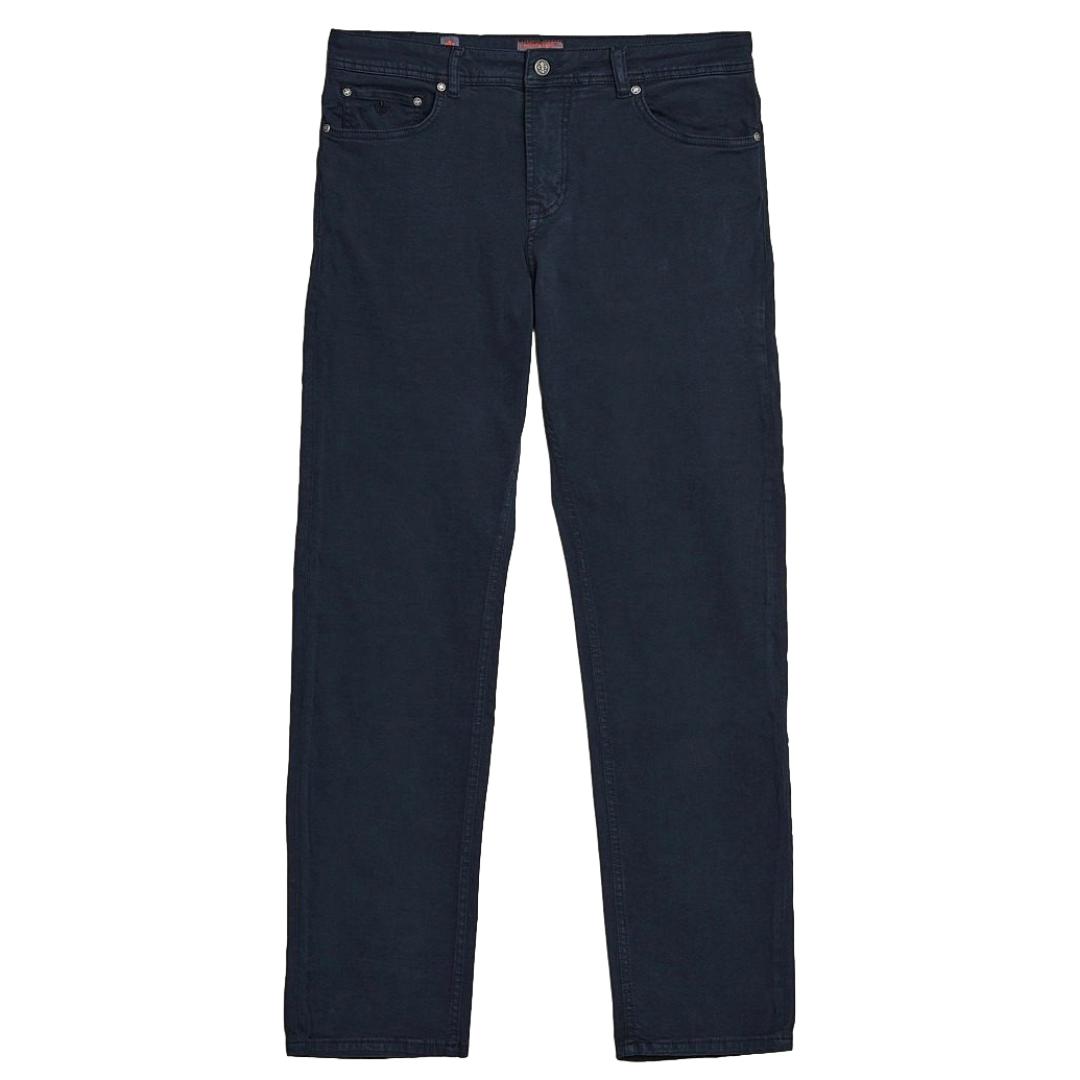 James Brushed 5-pocket Bukse Blå-Morris Stockholm-Phrase