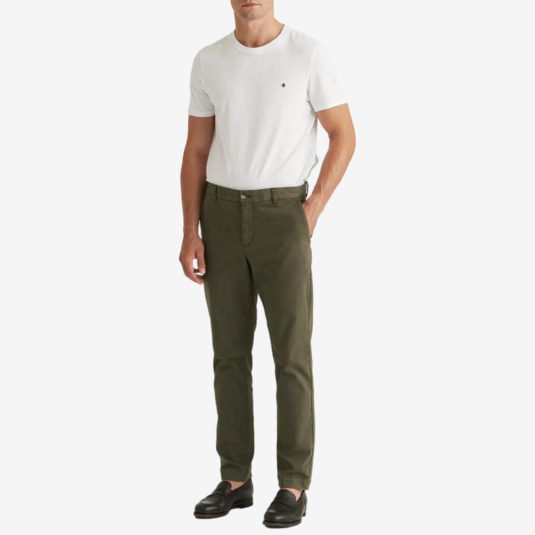 Jeffrey Brushed Chino Olive-Morris Stockholm-Phrase