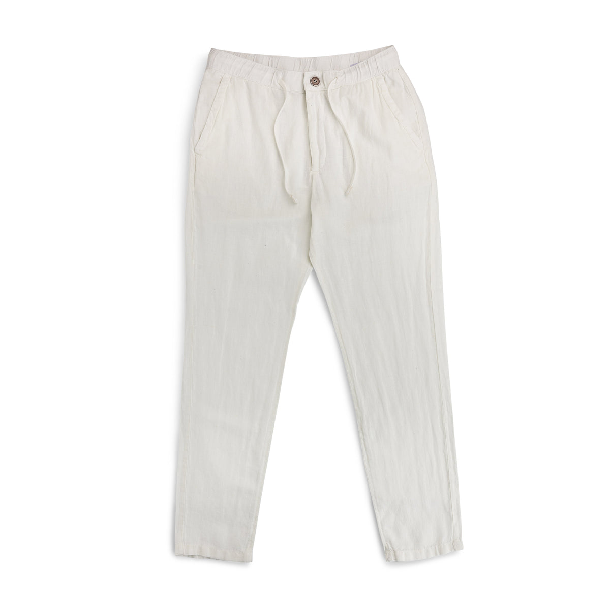 Cotton/Linen Pants Offwhite-The Gilli-Phrase