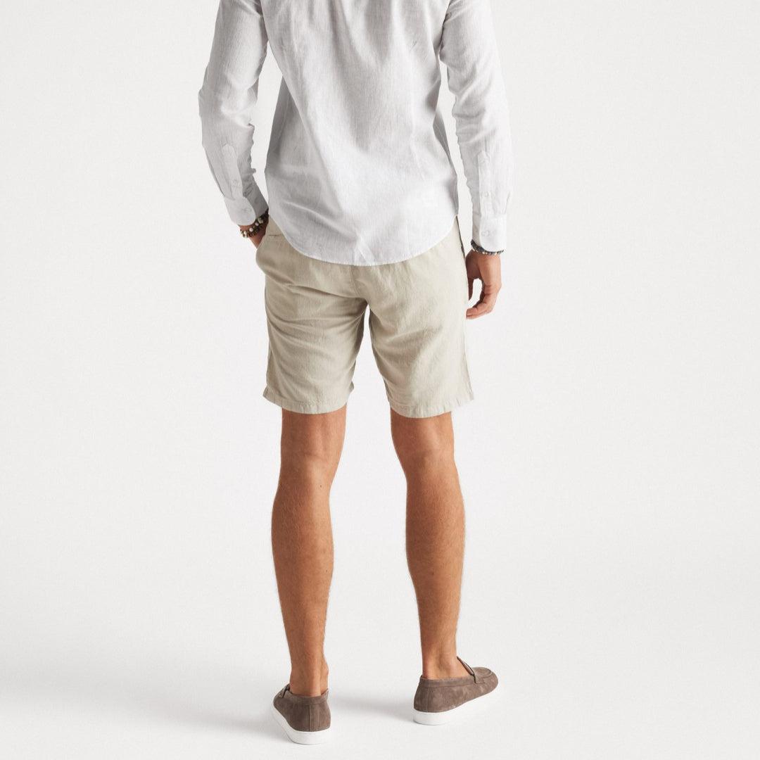 Cotton/Linen Shorts Sand-The Gilli-Phrase
