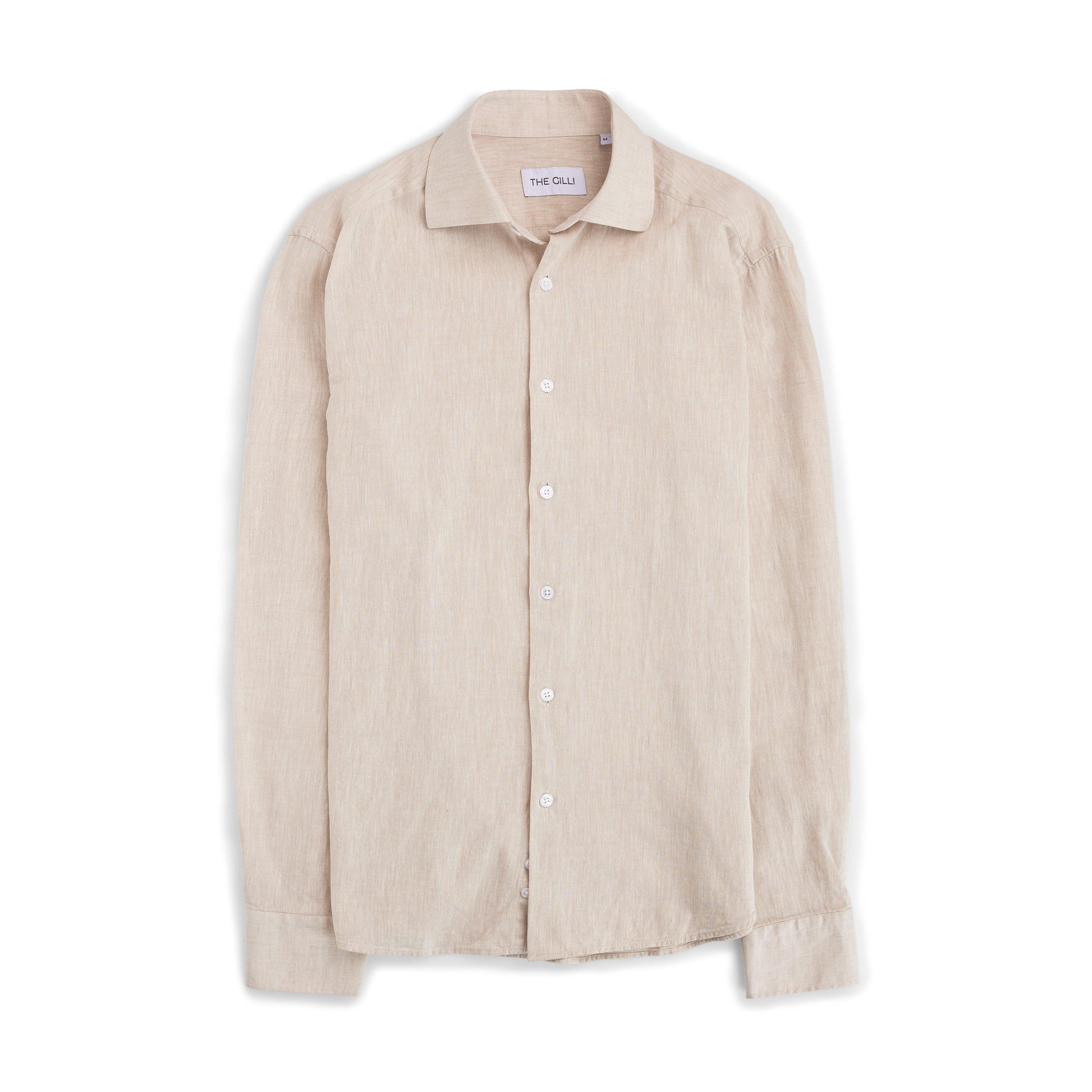 Luca Linen Shirt Beige-Skjorte-The Gilli-Phrase