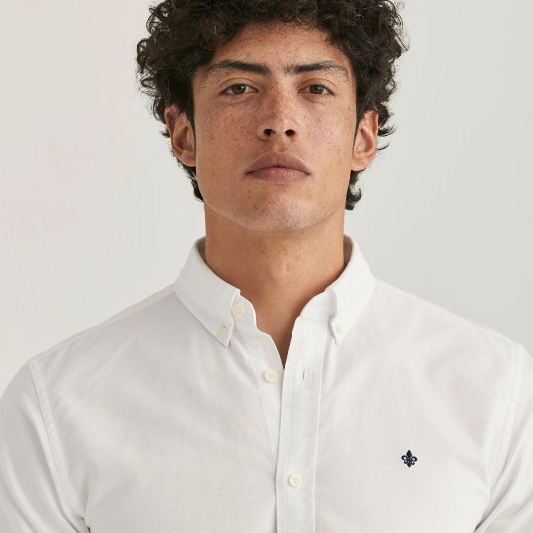 Oxford Button Down Shirt White-Morris Stockholm-Phrase