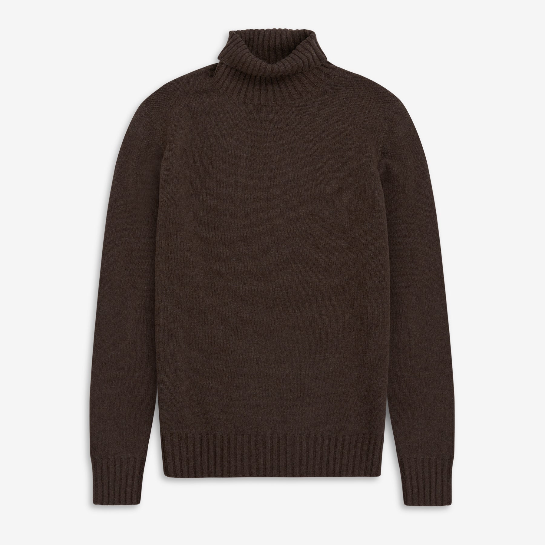 Trani Wool/Cashmere Turtleneck Coffee-Zavoli-Phrase