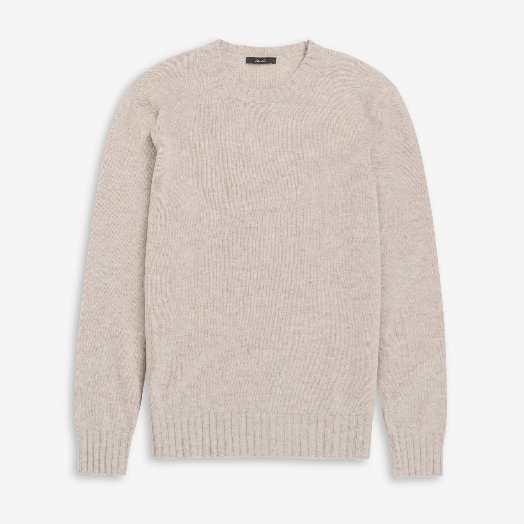 Rifredo Wool/Cashmere O-Neck Porridge-Zavoli-Phrase