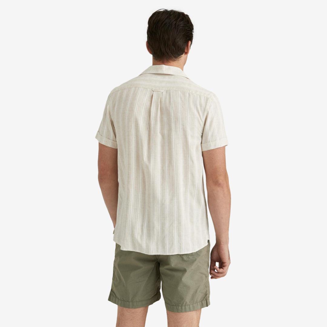 Printed Short Sleeve Shirt Offwhite-Morris Stockholm-Phrase