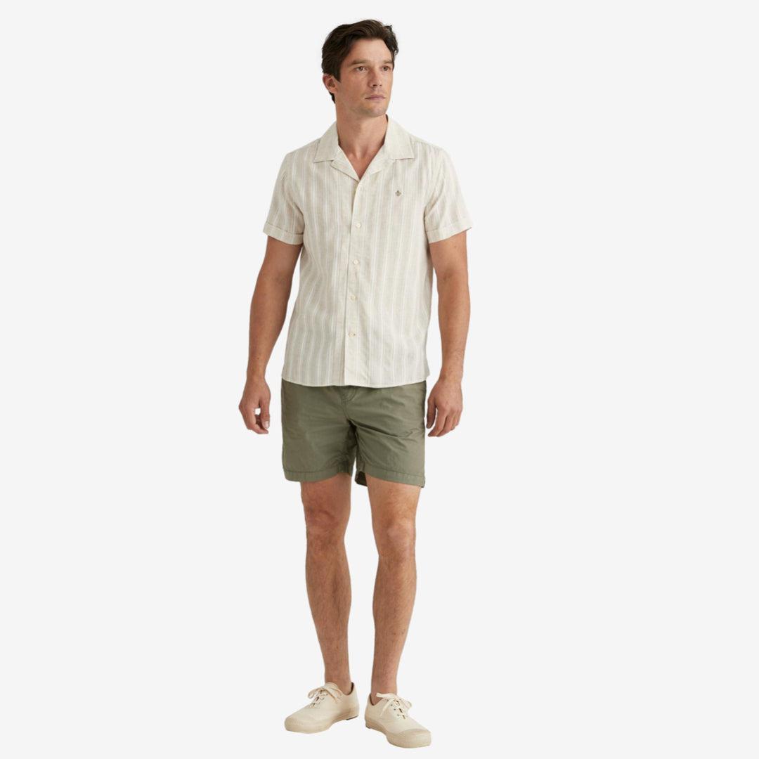 Printed Short Sleeve Shirt Offwhite-Morris Stockholm-Phrase