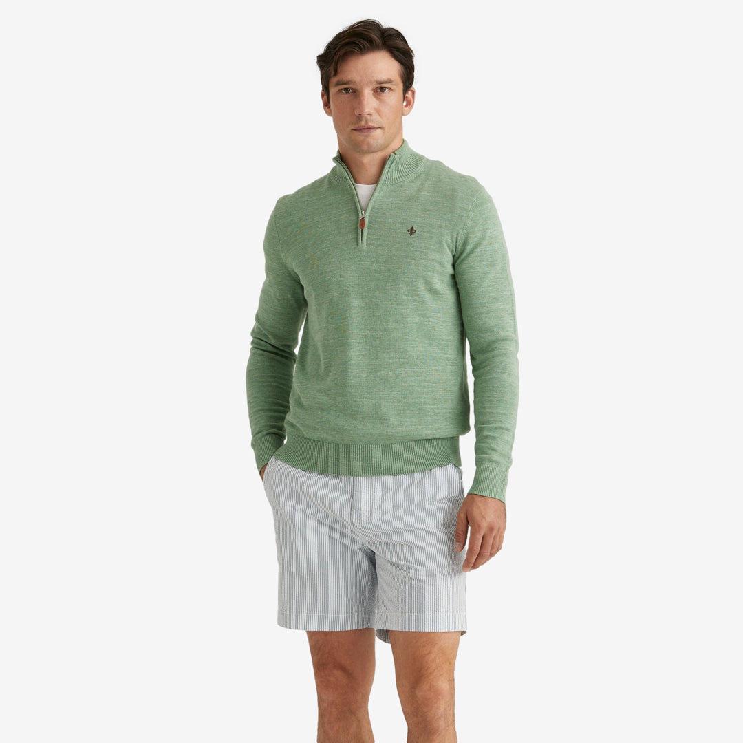 Randall Cotton HalfZip Grønn-Morris Stockholm-Phrase