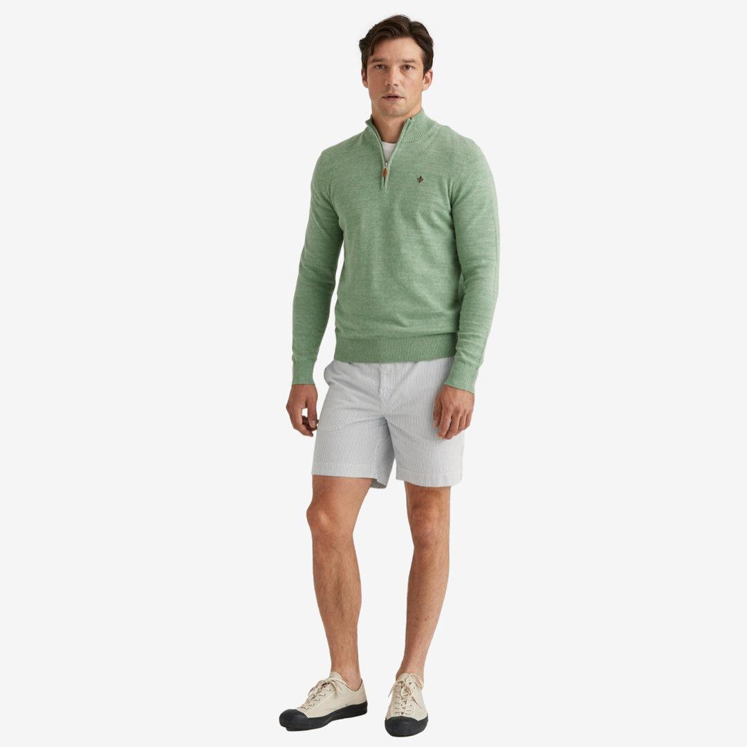 Randall Cotton HalfZip Grønn-Morris Stockholm-Phrase