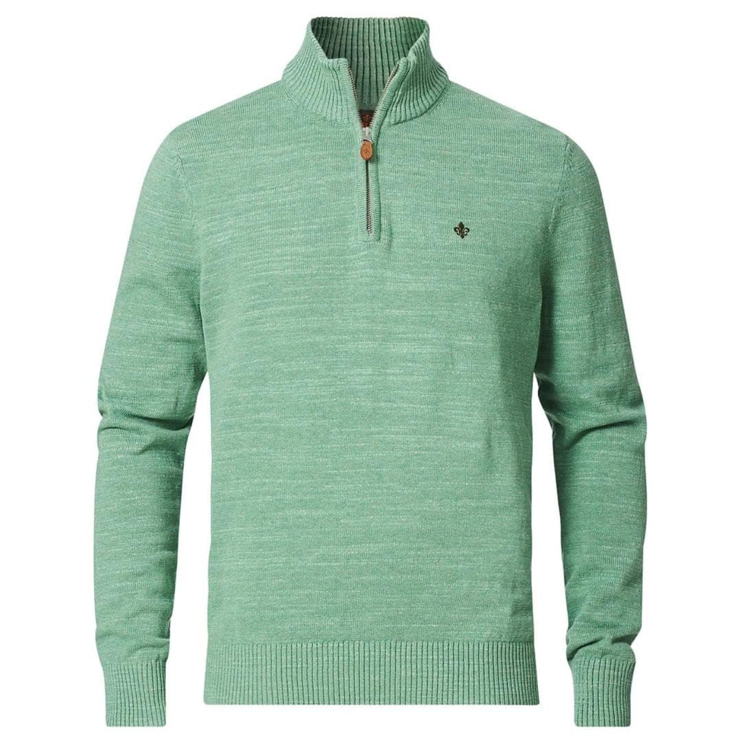 Randall Cotton HalfZip Grønn-Morris Stockholm-Phrase