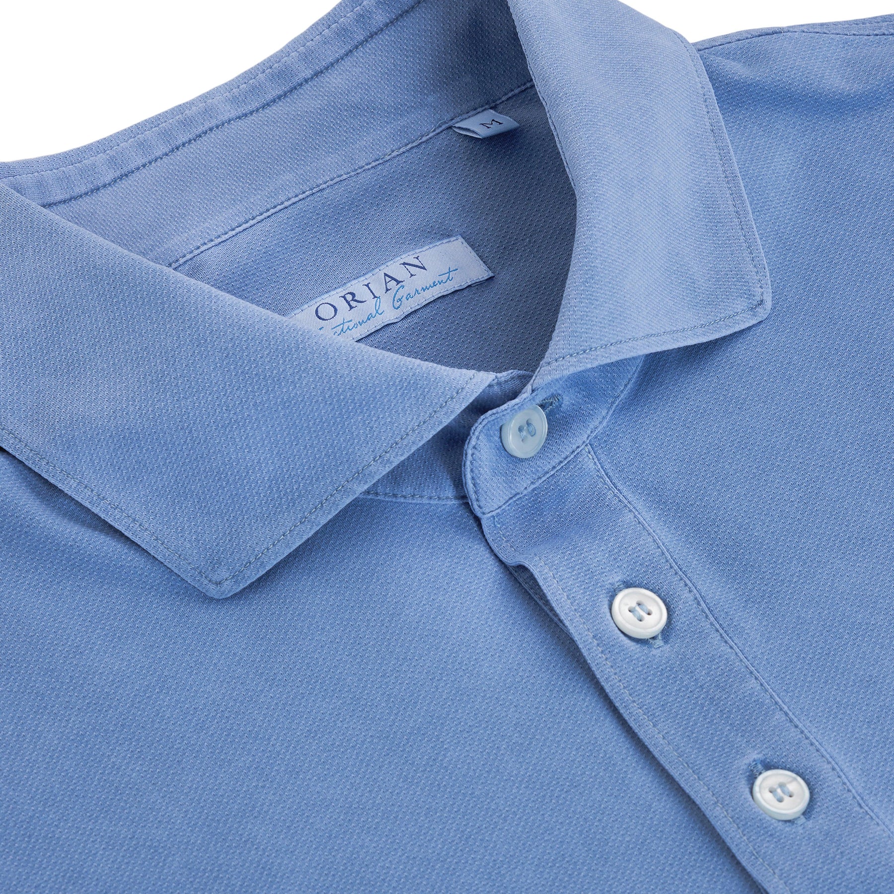 Stretch Polo Piqué Blue-Orian-Phrase