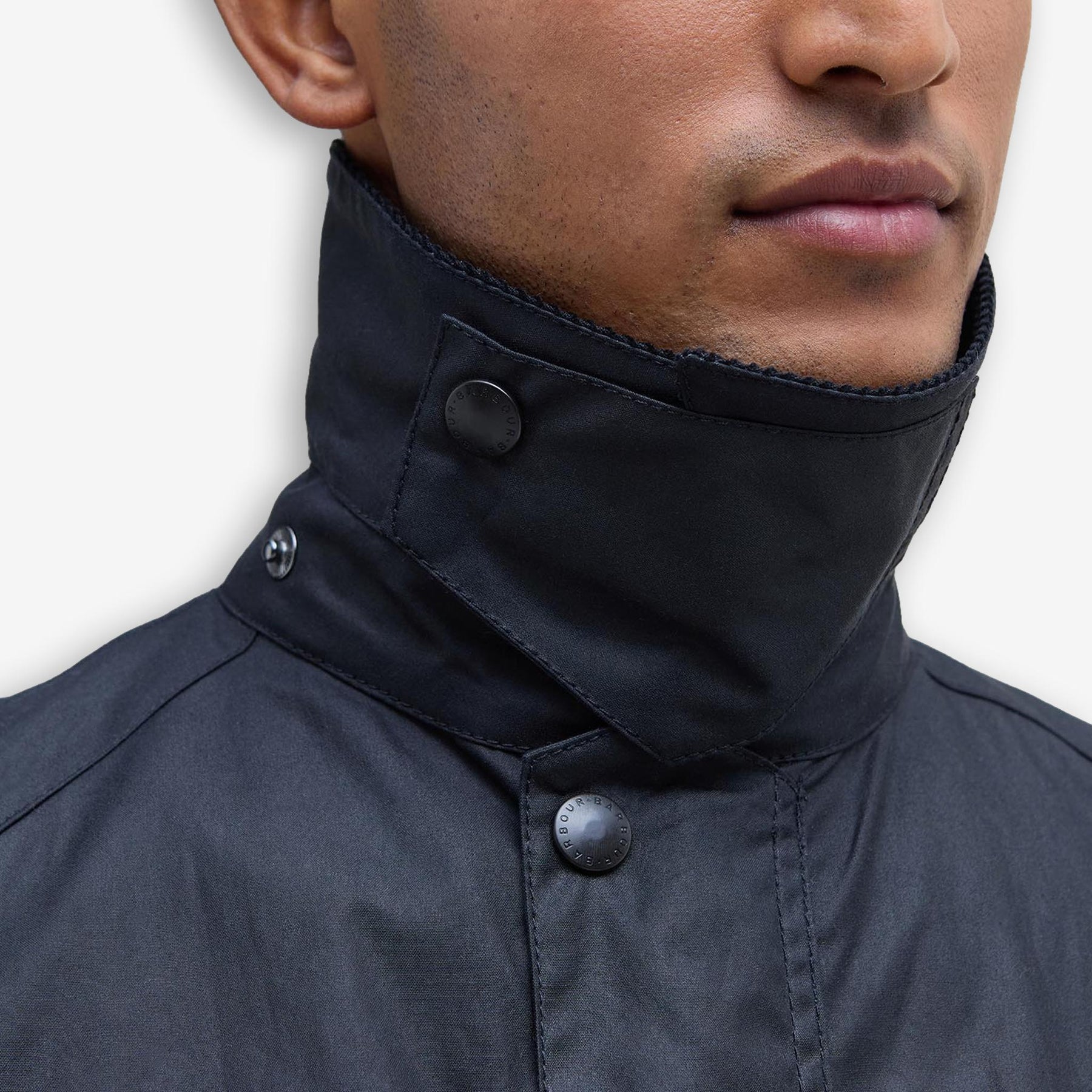 Ashby Wax Jacket Navy-Barbour-Phrase