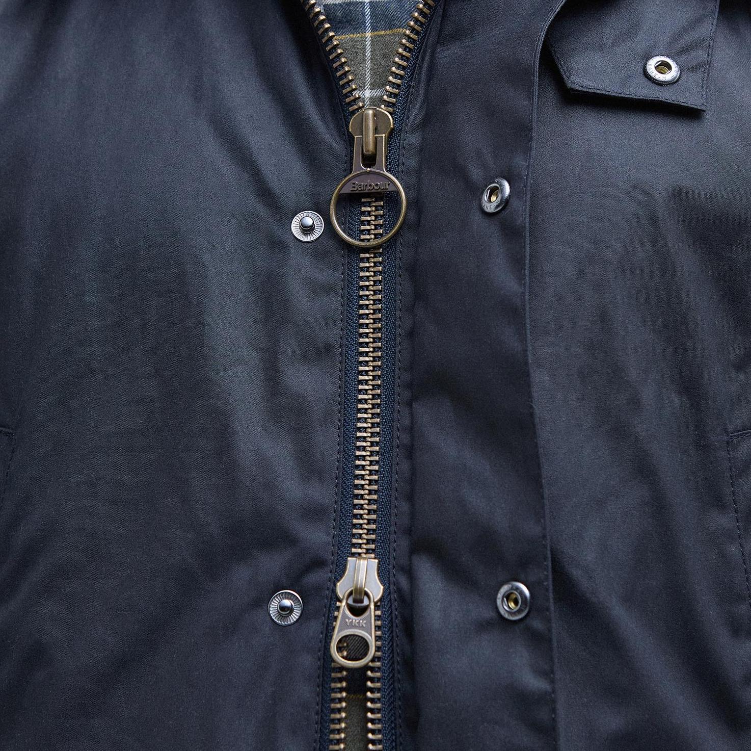 Ashby Wax Jacket Navy-Barbour-Phrase