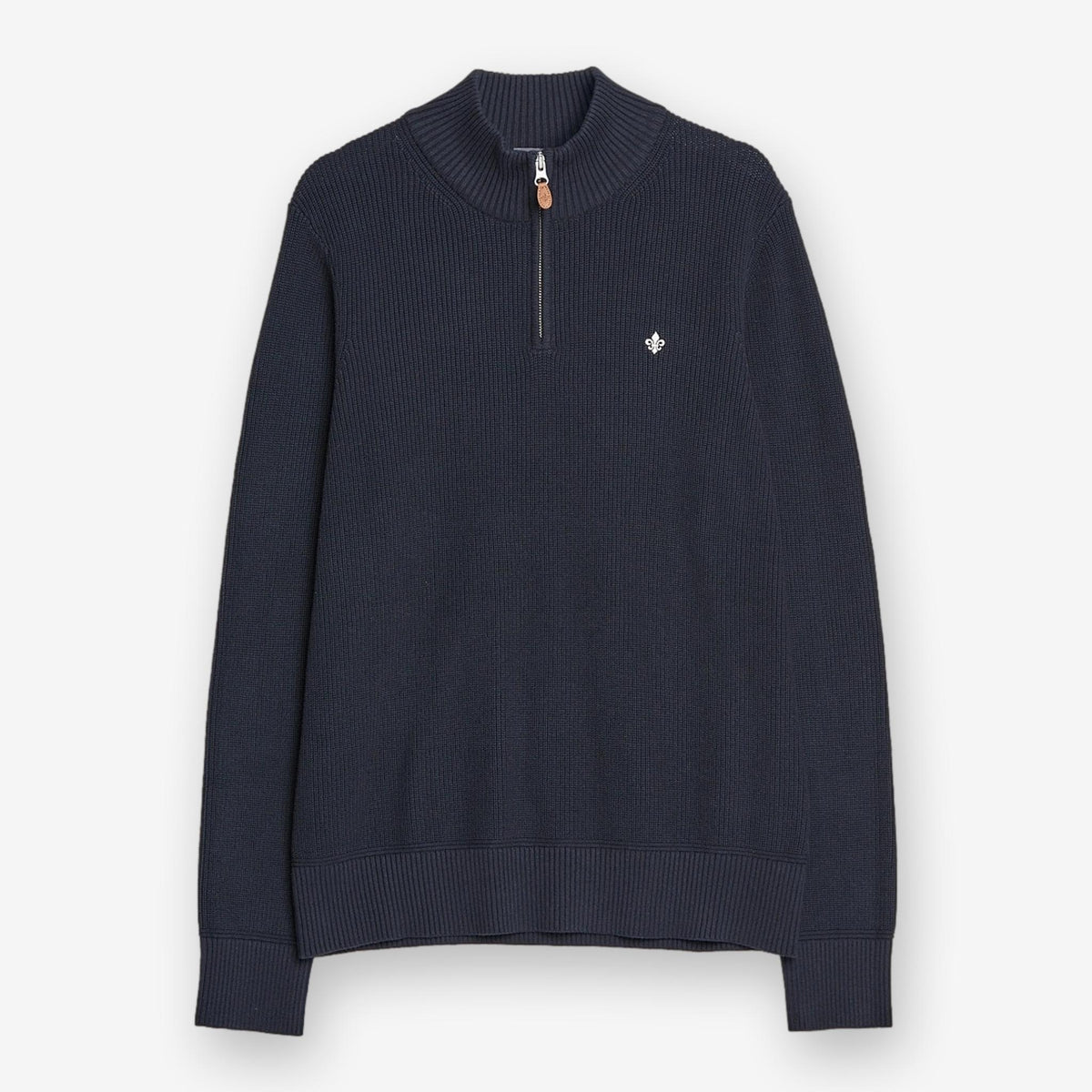 Bernard Cotton Halfzip Blue