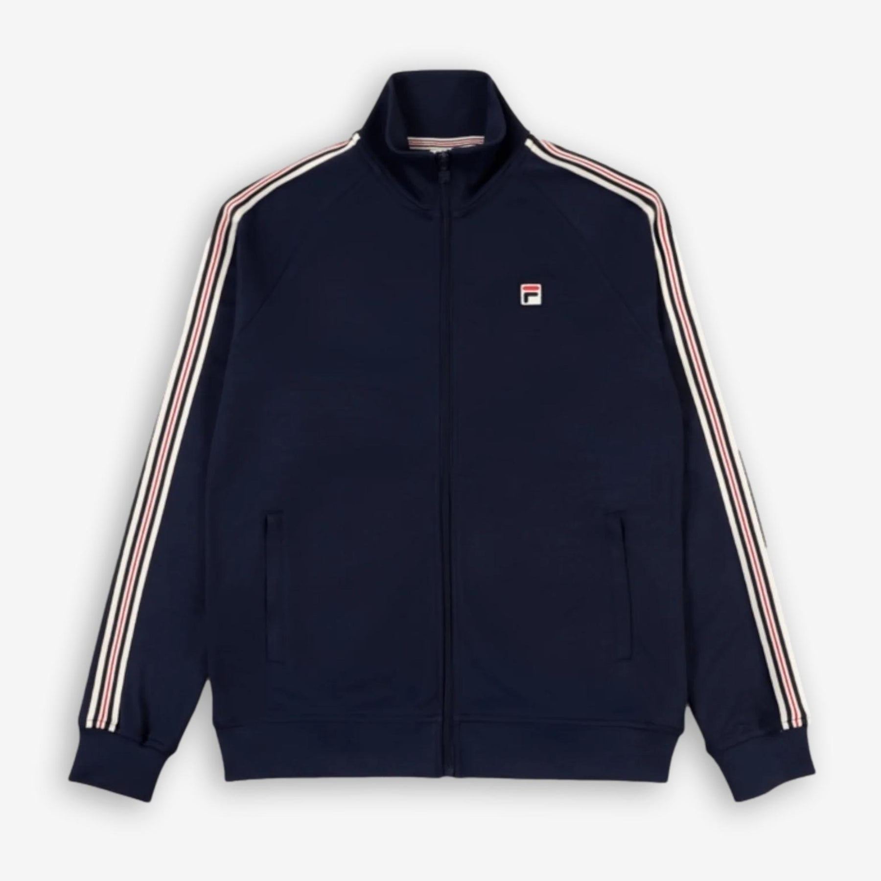 Biella Pique Track Jacket Black Iris