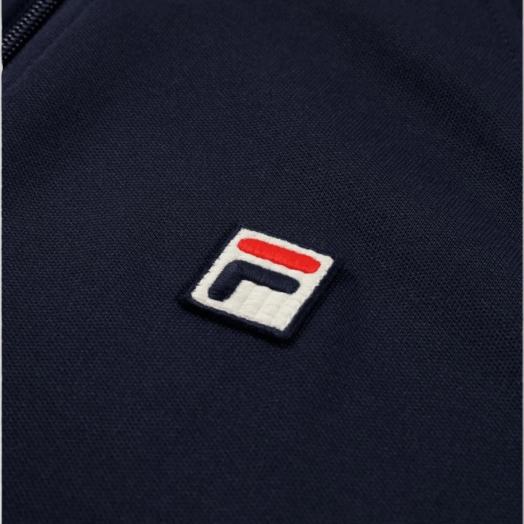 Biella Pique Track Jacket Black Iris