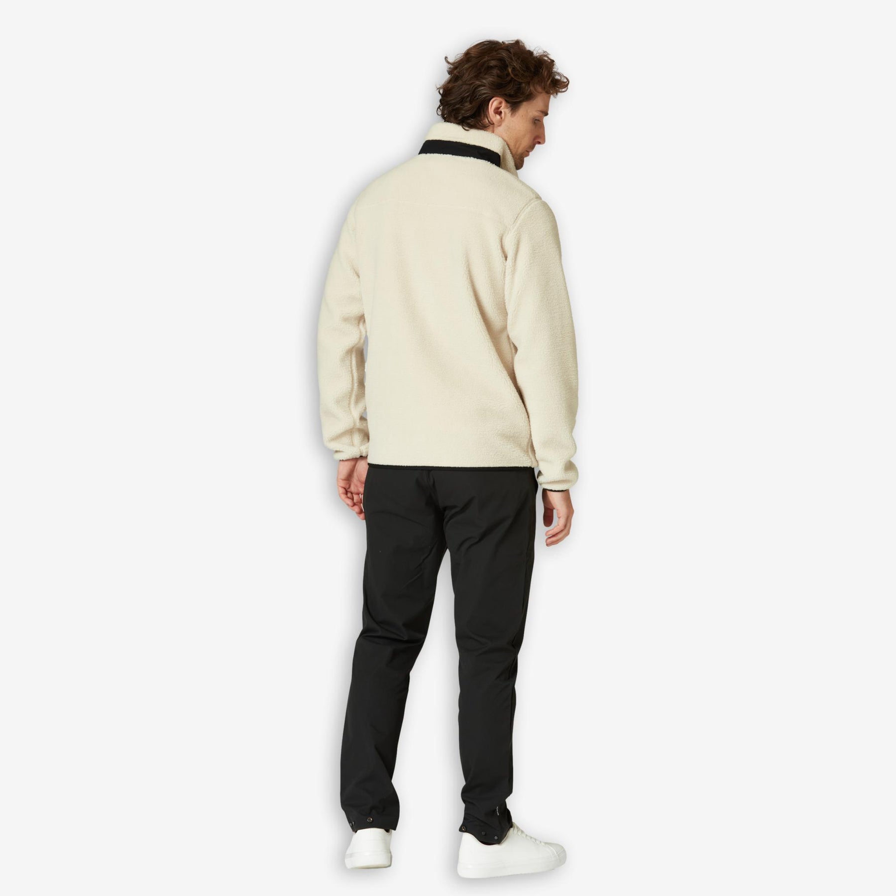 Bowman Pile Zip Jacket Ivory