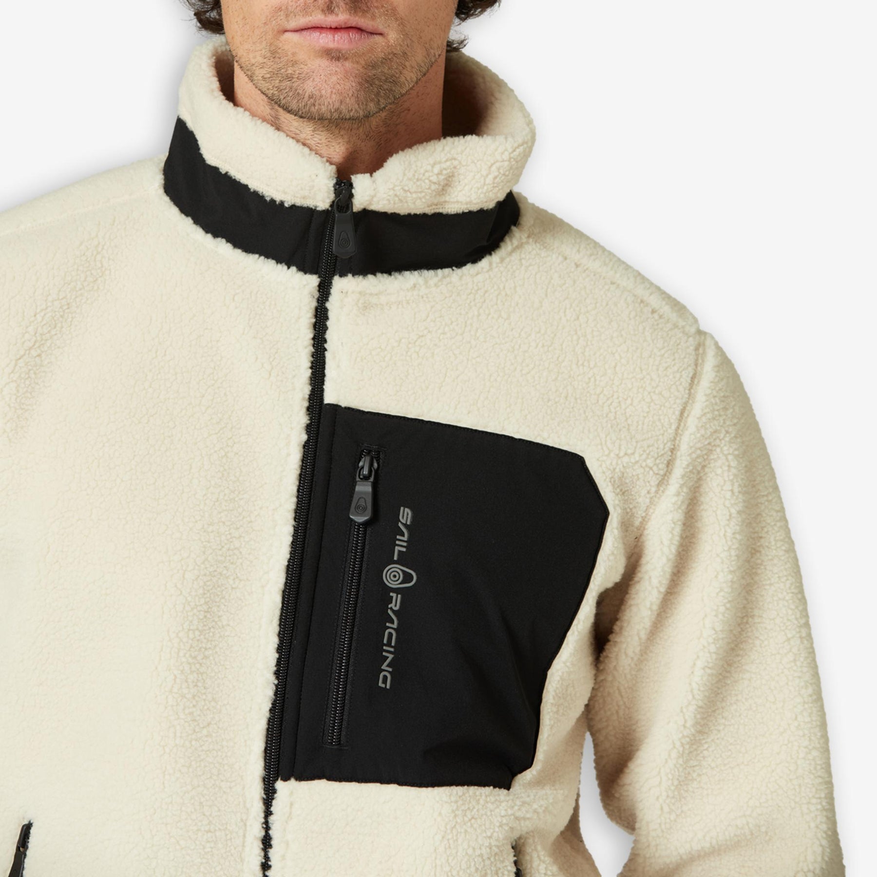 Bowman Pile Zip Jacket Ivory