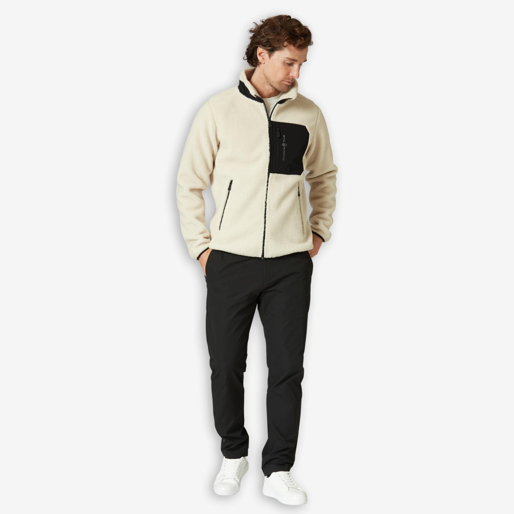 Bowman Pile Zip Jacket Ivory
