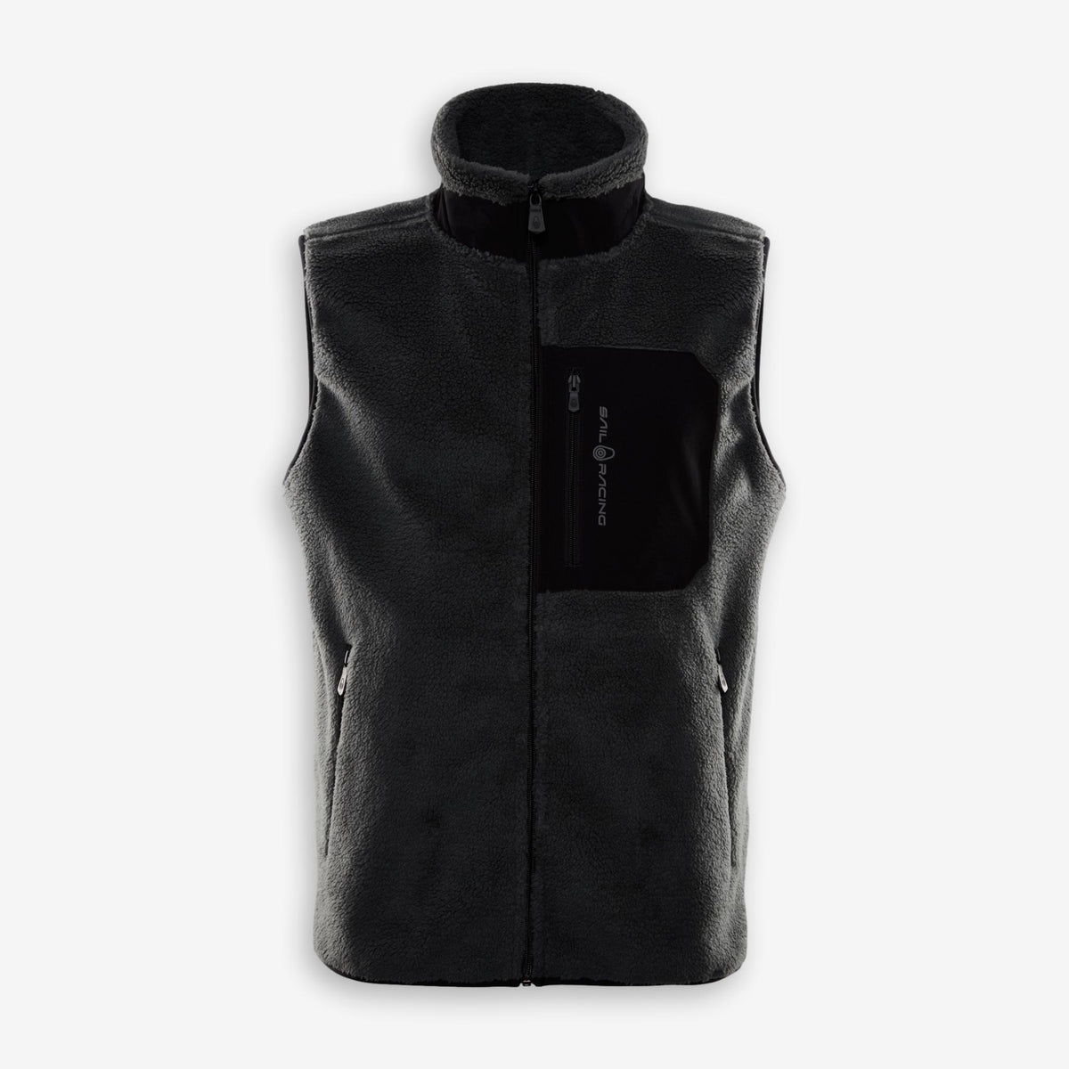 Bowman Pile Zip Vest Aurora Green-Sail Racing-Phrase