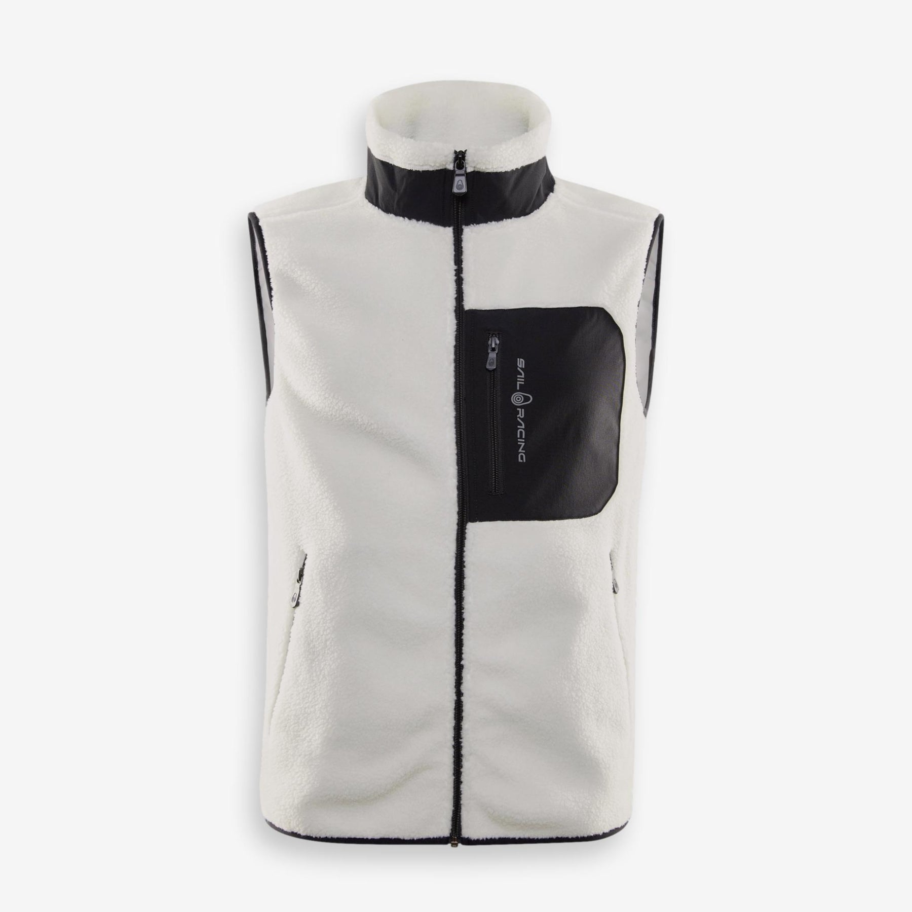 Bowman Pile Zip Vest Ivory
