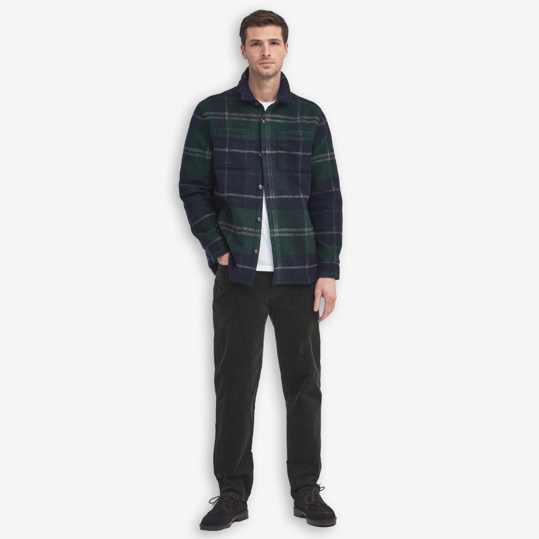 Chapter Checked Overshirt Green-Barbour-Phrase