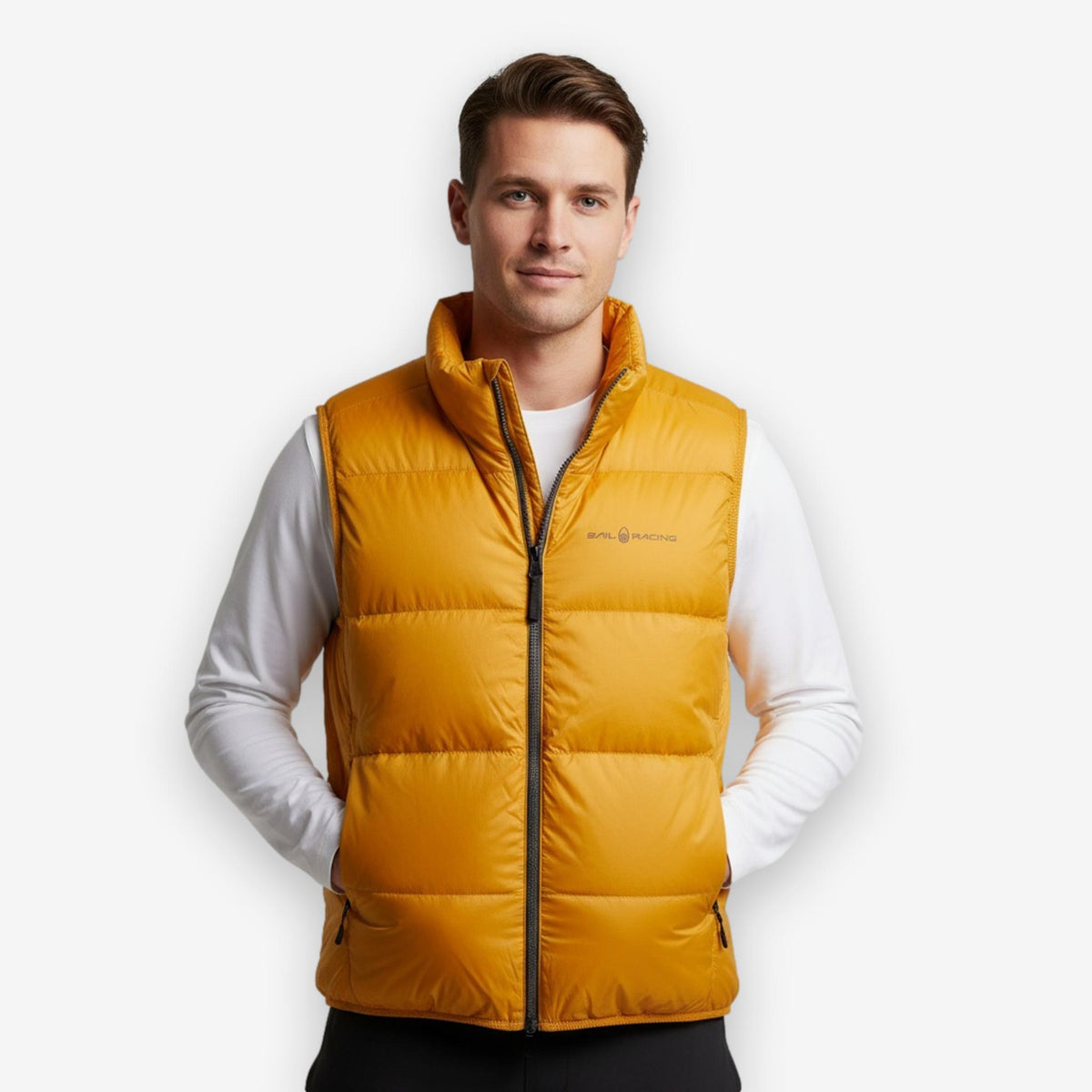 Cloud Down Vest Sunset Orange