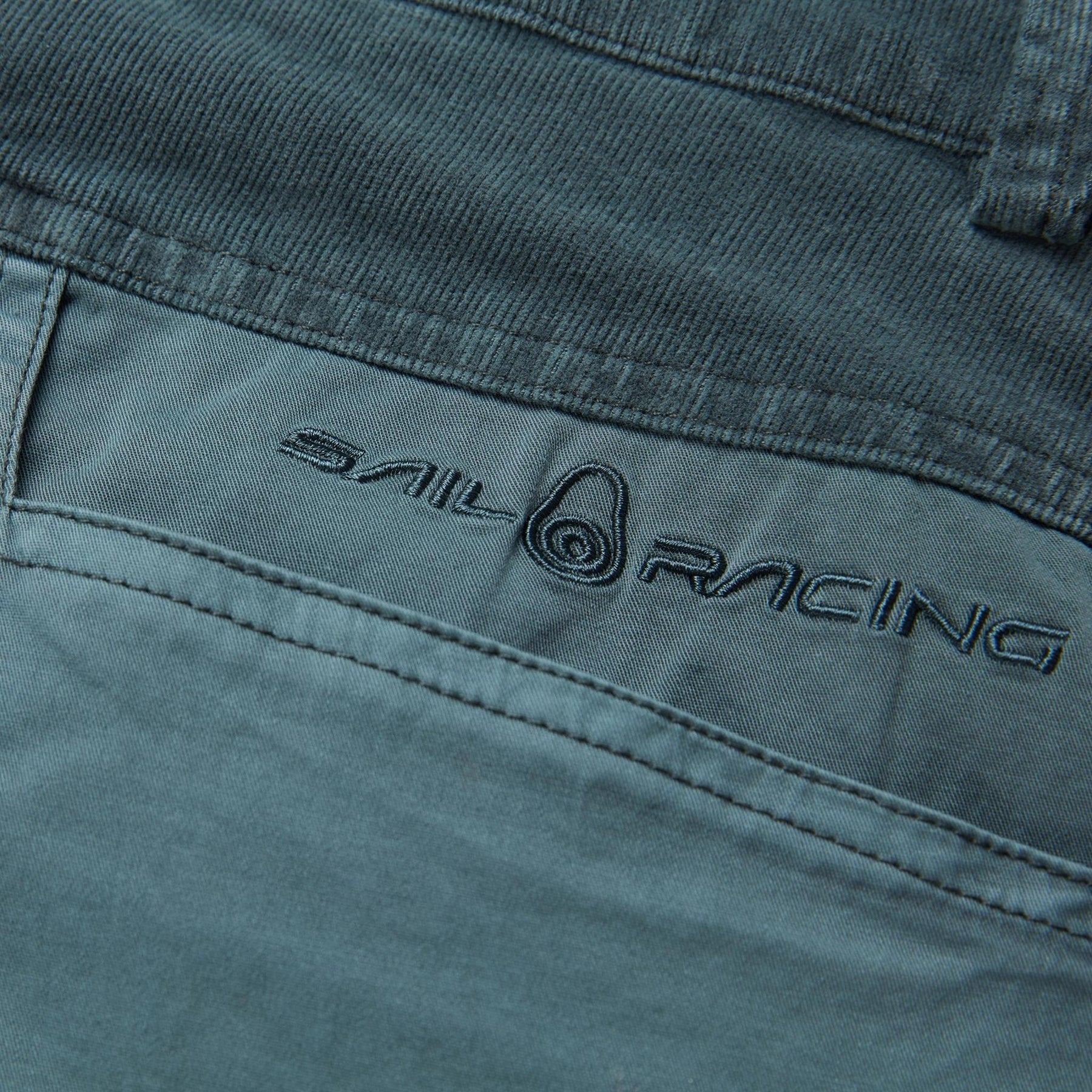 Corduroy Blocked Shorts Blue