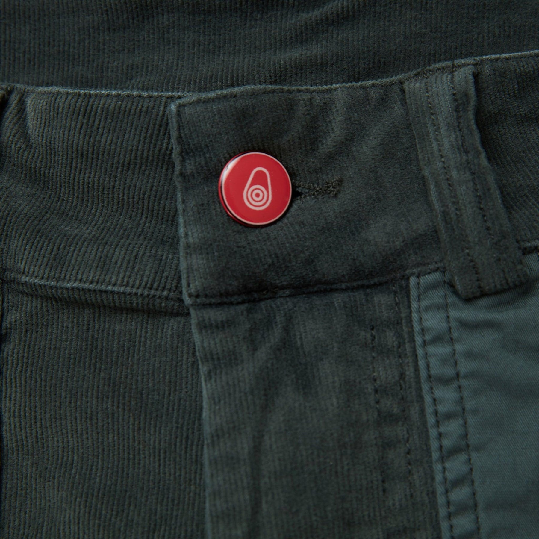 Corduroy Blocked Shorts Green