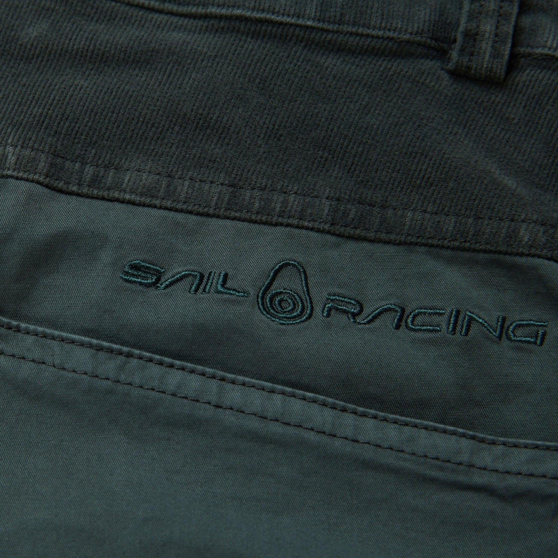 Corduroy Blocked Shorts Green