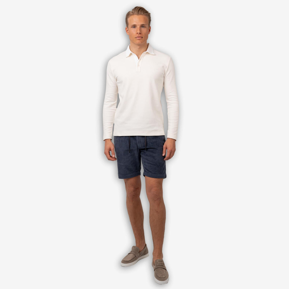 Corduroy Shorts Navy-The Gilli-Phrase