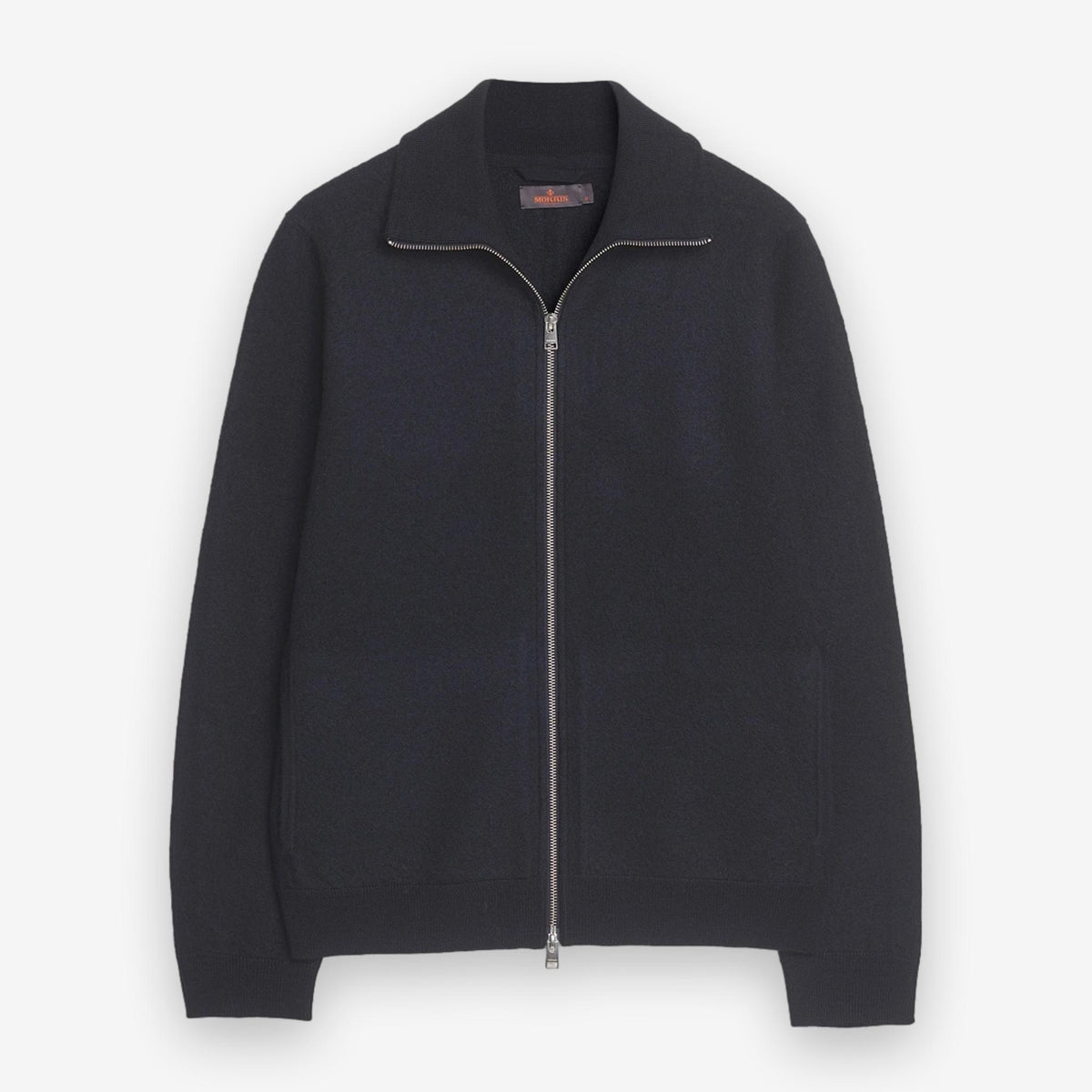 Cork Knitted Zip Jacket Navy