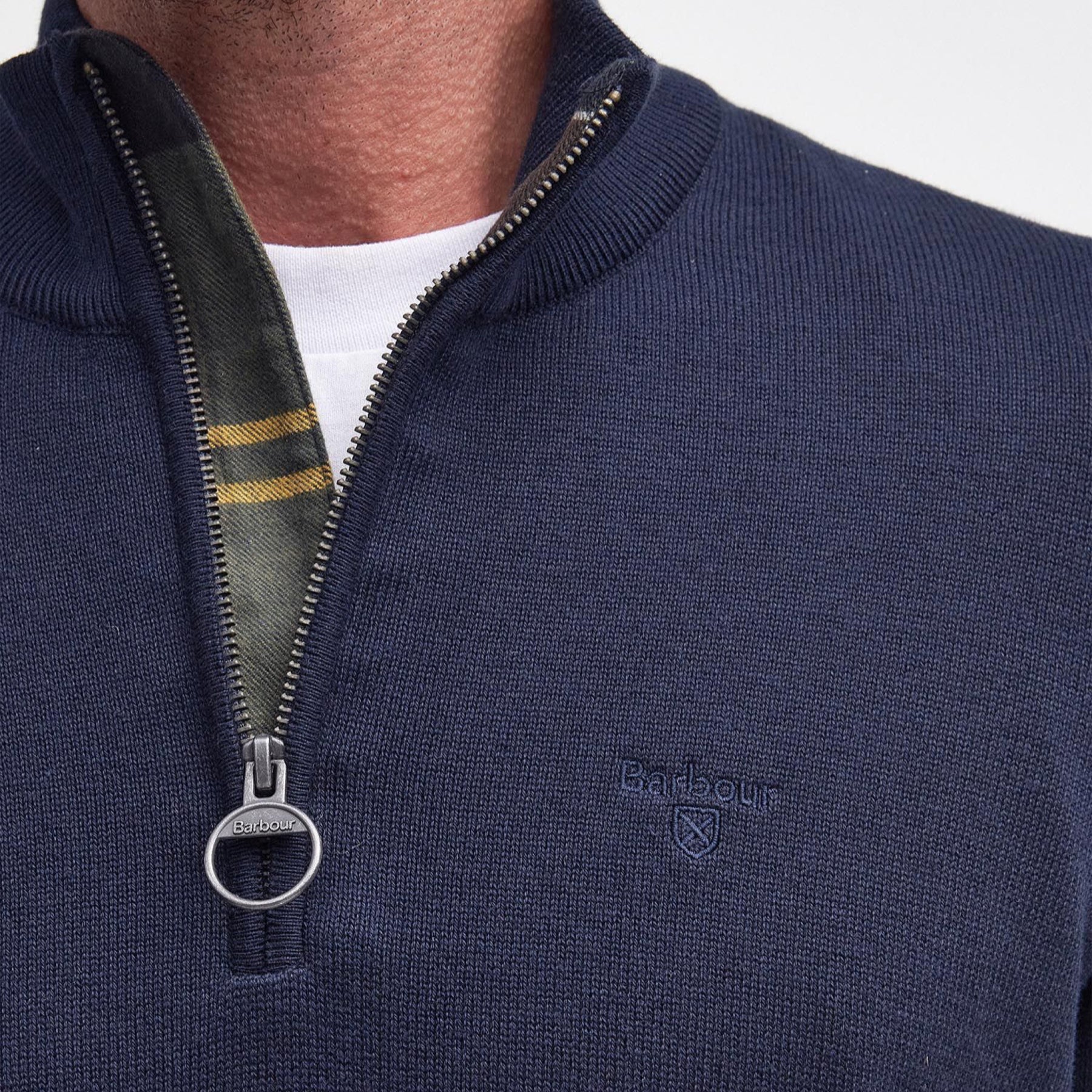 Cotton HalfZip Navy-Barbour-Phrase